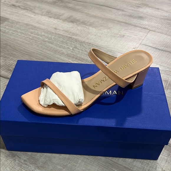 Stuart Weitzman Women's Nude Heeled Sandals - Picture 1 of 11